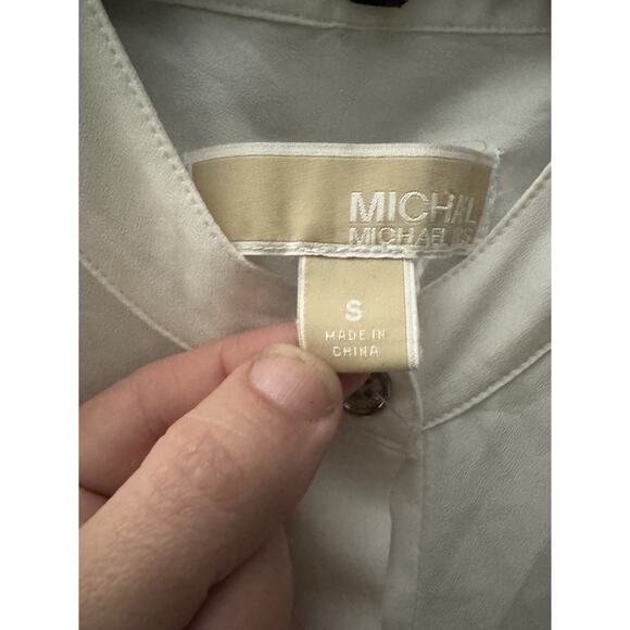 Michael Kors White Studded Pockets Sleeveless Blouse Small - Picture 2 of 4